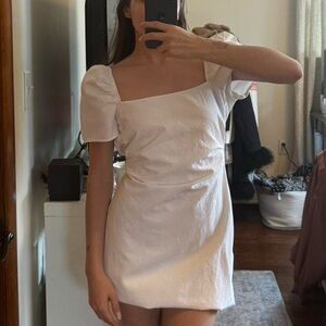 Zara white mini summer dress